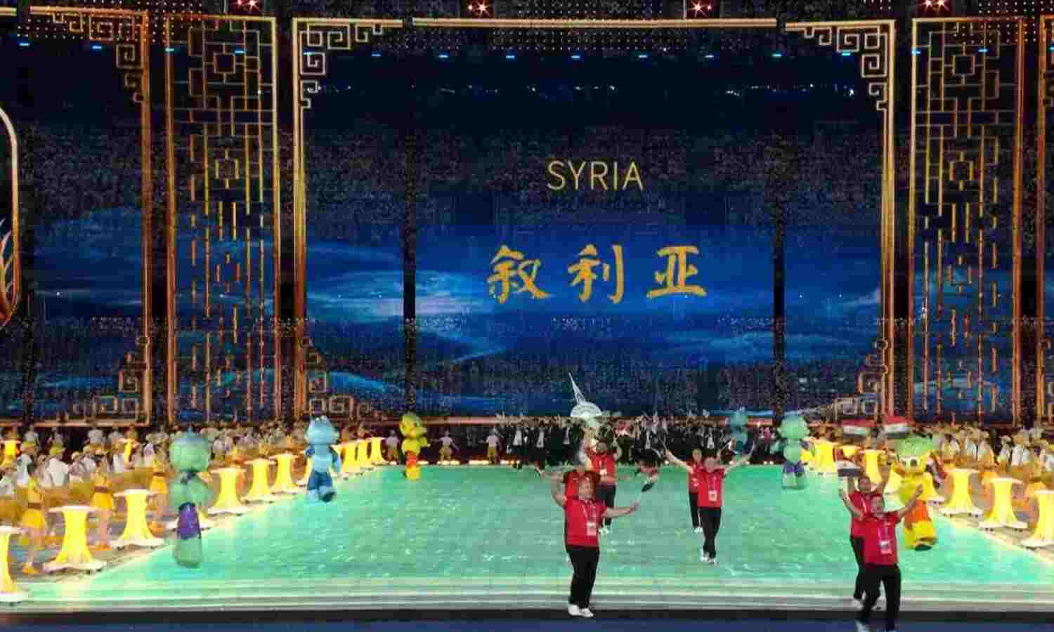 Syrian president Bashar Al Assad cheers his nation... ... Asian Games 2023 Opening ceremony live: Asian Games declared open