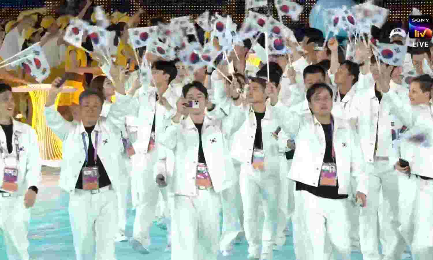 The South Koreans, in for the medal hunt, make a..