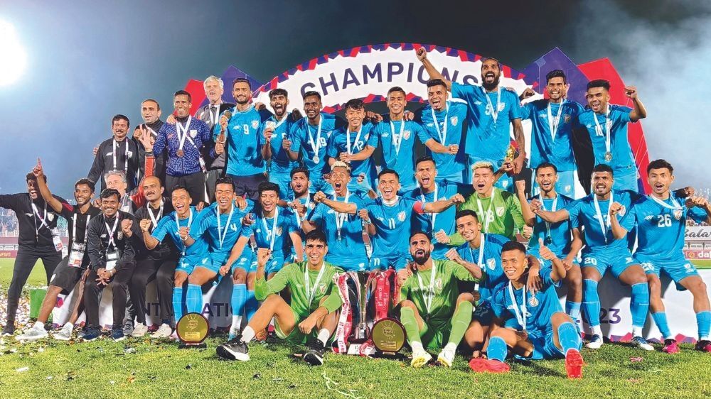 India football team beats Kyrgyz Republic 2-0 to win Tri-Nation tournament