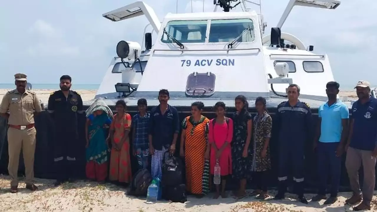 Two Sri Lankan families reach Dhanushkodi seeking asylum