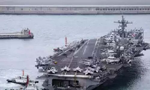US aircraft carrier arrives in South Korea, days after North Korea test-fired missiles