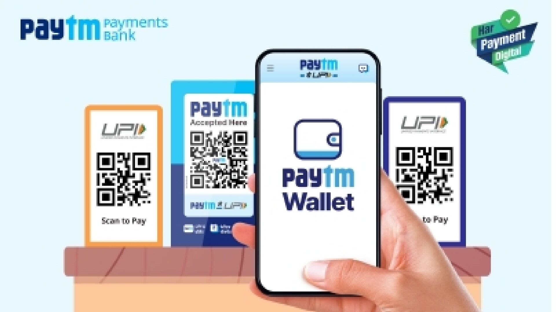 Paytm Wallet now universally acceptable on all UPI QRs Paytm Wallet now universally acceptable on all UPI QRs