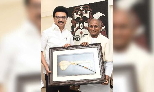 CM Stalin meets Ilaiyaraaja, wishes him for live symphony show in London