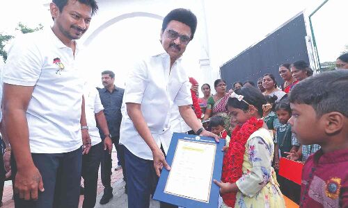 CM Stalin launches  class 1 admission on his birthday